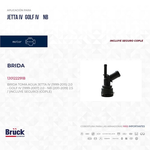 Brida Toma Agua 1J0122291B Bruck-Germany 