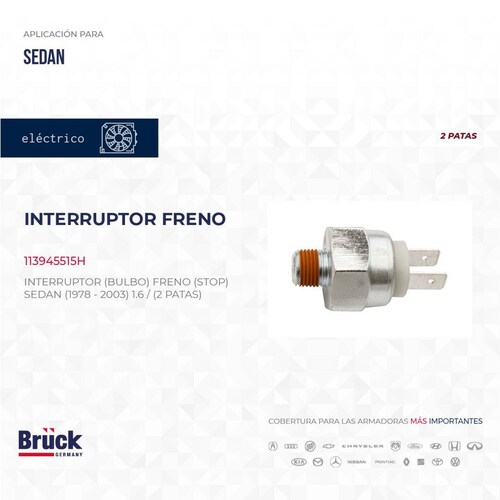 Interruptor Bulbo Freno 113945515H Bruck-Germany 