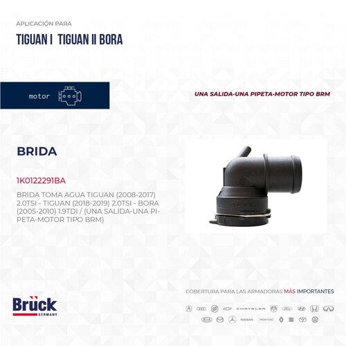 Brida Toma Agua 1K0122291BA Bruck-Germany 