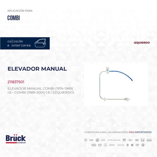 Elevador Manual 211837501 Bruck-Germany 