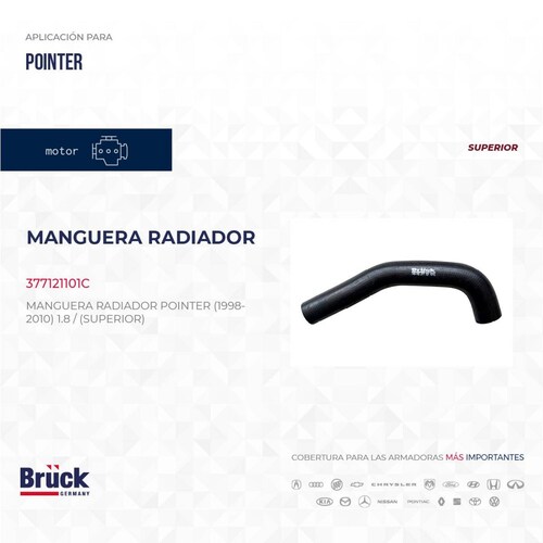 Manguera Radiador 377121101C Bruck-Germany 