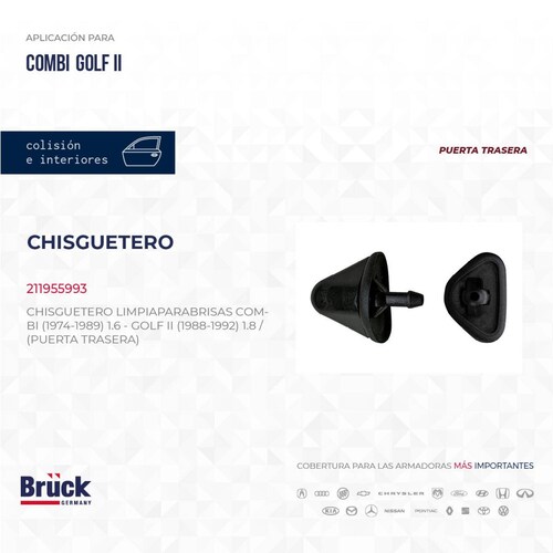 Chisguetero Limpiaparabrisas 211955993 Bruck-Germany 