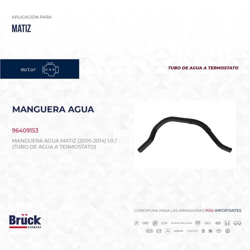 Manguera Agua 96409153 Bruck-Germany 