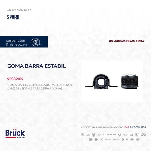Goma Barra Estabilizadora 96682189 Bruck-Germany 