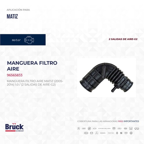 Manguera Filtro Aire 96565833 Bruck-Germany 