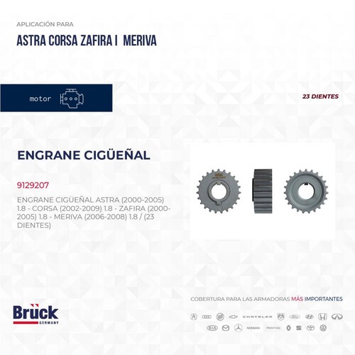 Engrane Cigüeñal 9129207 Bruck-Germany 