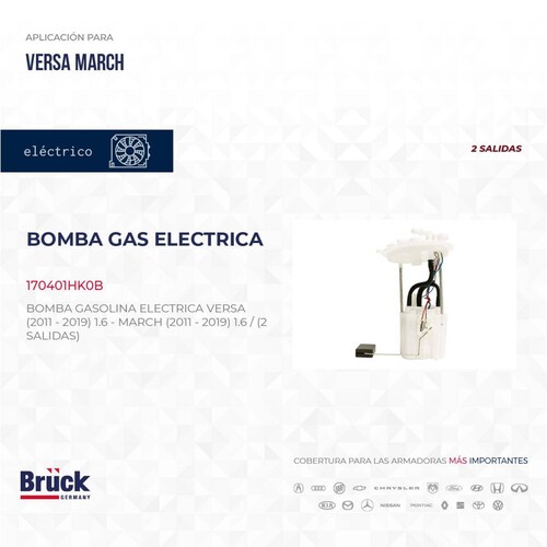 Bomba Gasolina Electrica 170401HK0B Bruck-Germany 