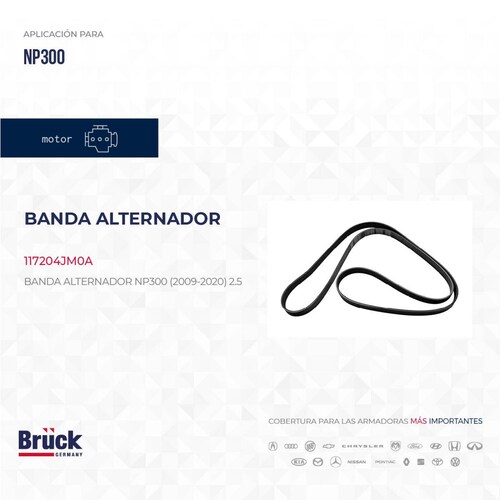 Banda Alternador 117204JM0A Bruck-Germany 