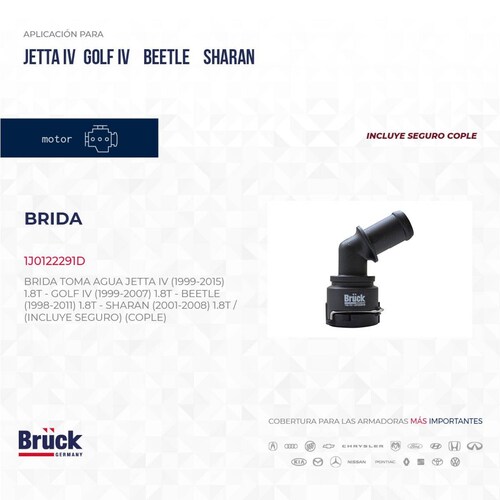 Brida Toma Agua 1J0122291D Bruck-Germany 