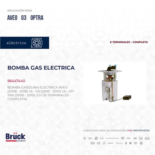 Bomba Gasolina Electrica 96447440 Bruck-Germany 