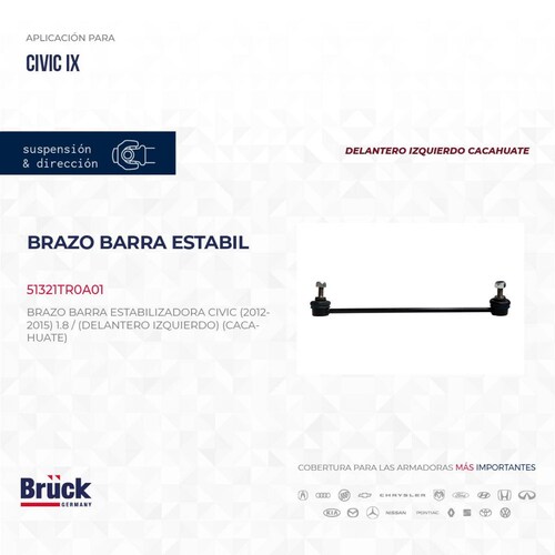 Brazo Barra Estabilizadora 51321TR0A01 Bruck-Germany 