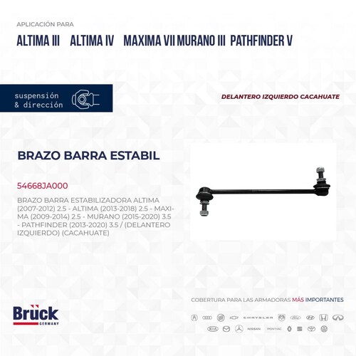 Brazo Barra Estabilizadora 54668JA000 Bruck-Germany 