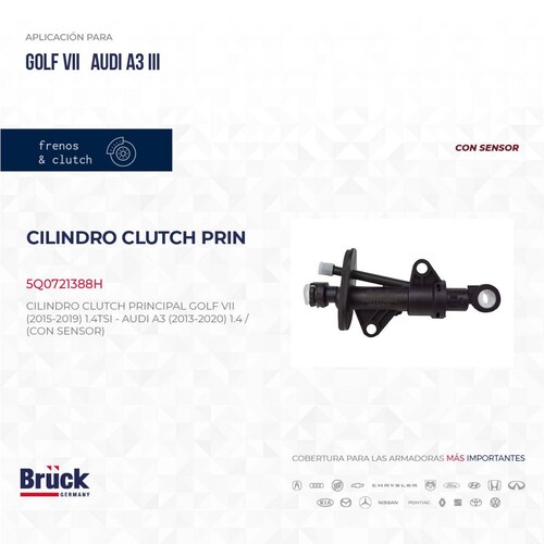 Cilindro Clutch Principal 5Q0721388H Bruck-Germany 
