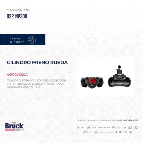 Cilindro Freno Rueda 44100VK00A Bruck-Germany 