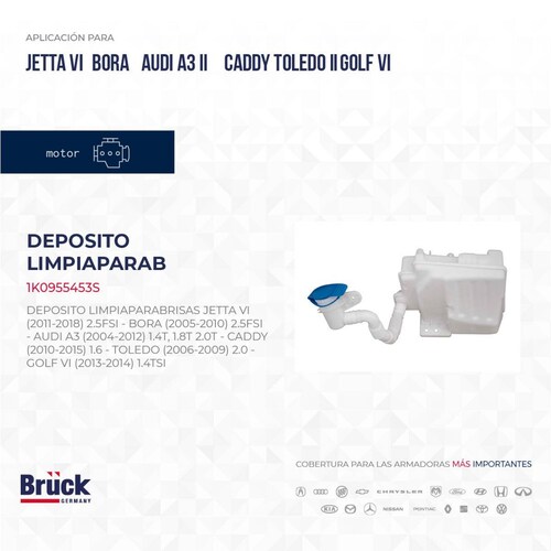 Deposito Limpiaparabrisas 1K0955453S Bruck-Germany 
