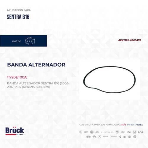 Banda Alternador 11720ET00A Bruck-Germany 