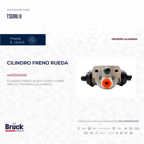 Cilindro Freno Rueda 4410001A00 Bruck-Germany 