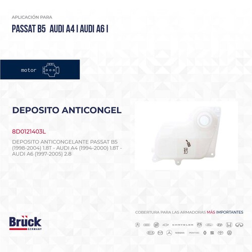 Deposito Anticongelante 8D0121403L Bruck-Germany 