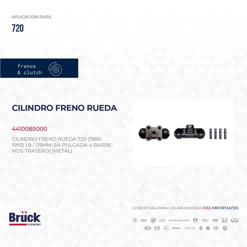 Cilindro Freno Rueda 44100B5000 Bruck-Germany 
