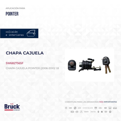 Chapa Cajuela 5W6827565F Bruck-Germany 
