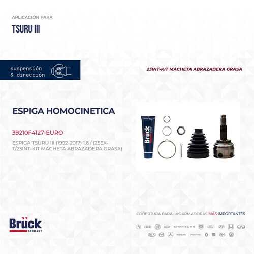 Espiga Homocinetica 39210F4127-EURO Bruck-Germany 