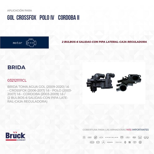 Brida Toma Agua 032121111CL Bruck-Germany 