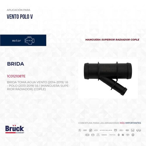 Brida Toma Agua 1C0121087E Bruck-Germany 