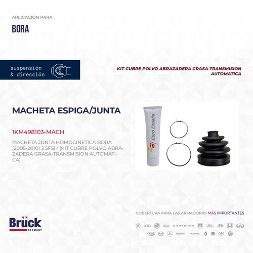 Macheta Espiga/Junta Homocinetica 1KM498103-MACH Bruck-Germany 