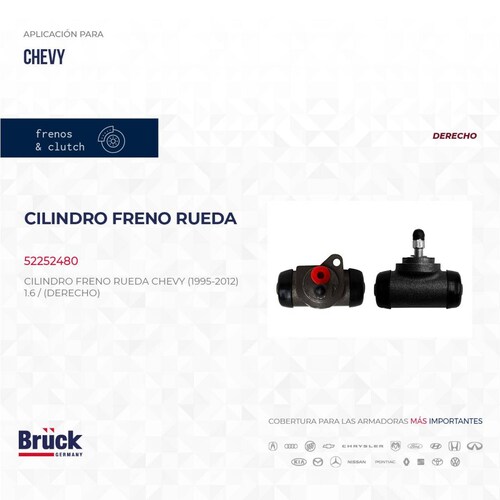Cilindro Freno Rueda 52252480 Bruck-Germany 