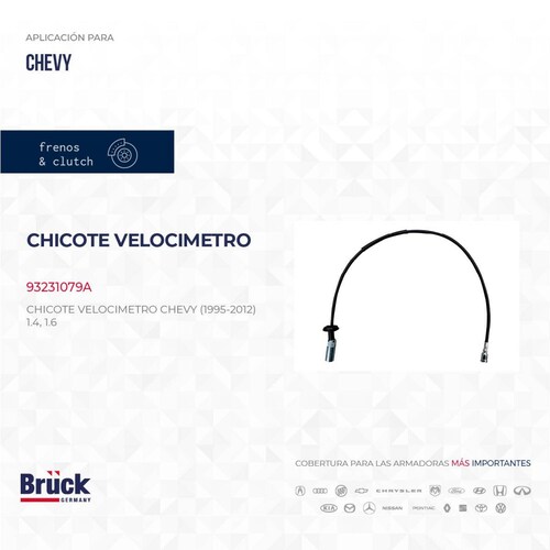 Chicote Velocimetro 93231079A Bruck-Germany 