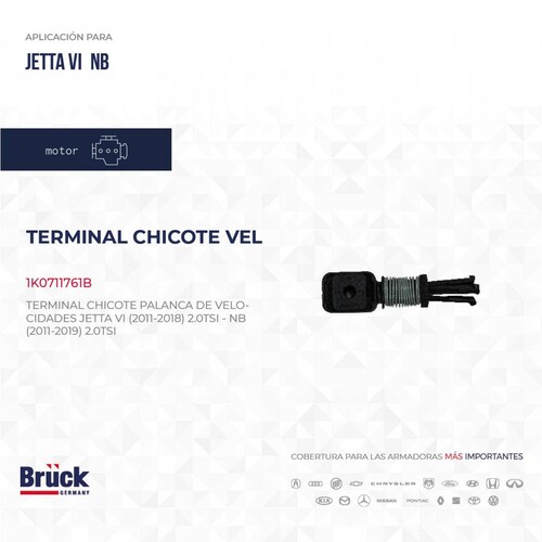 Terminal Chicote Palanca De Velocidades 1K0711761B Bruck-Germany 