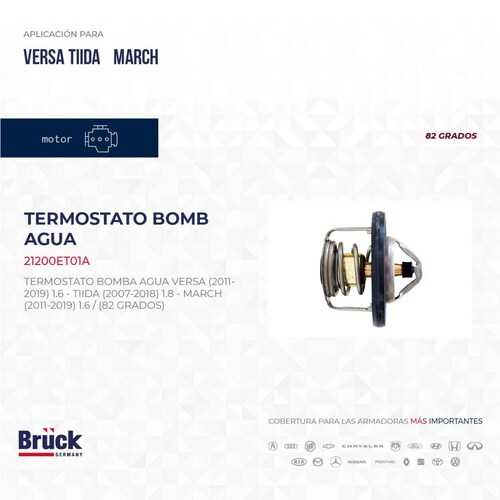 Termostato Bomba Agua 21200ET01A Bruck-Germany 