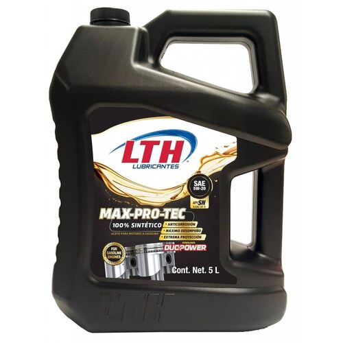 Aceite Motor Sintetico 5w20 Gf-5 Max Pro Tec 5 Litros Lth 