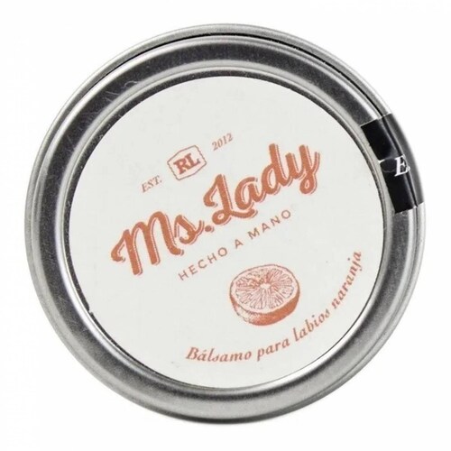 Bálsamo Labial Ms. Lady Vitamina E Orgánico Citrico 30 Gr. 