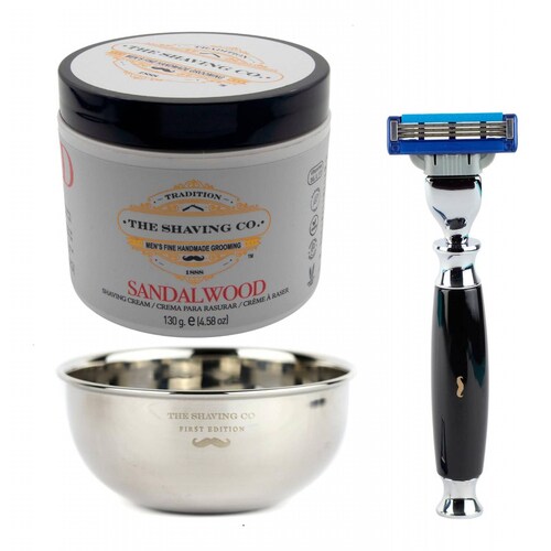 The Shaving Co Kit Rastrillo y Crema Afeitar 