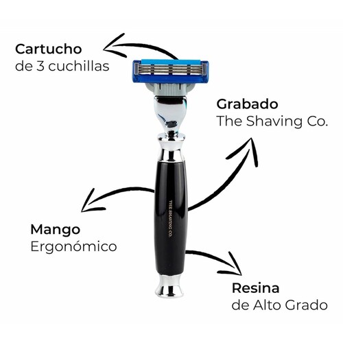The Shaving Co Kit Rastrillo y Crema Afeitar 