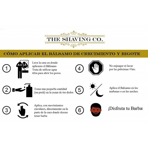 3 Bálsamos De Crecimiento Estimulador Barba The Shaving Co. 