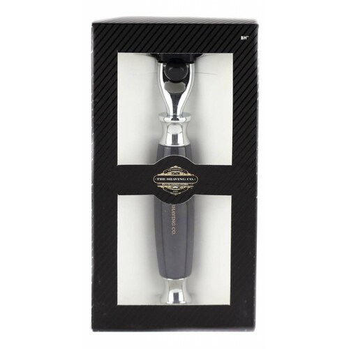 Kit Afeitado Rastrillo Vintage + Vasija Acero The Shaving Co 