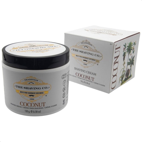 The Shaving Co Kit Rastrillo Negro Y Crema De Afeitar Coco 