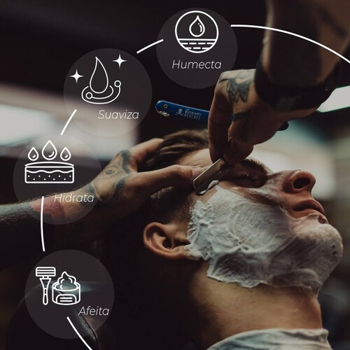 The Shaving Co Kit Rastrillo Negro Y Crema De Afeitar Coco 