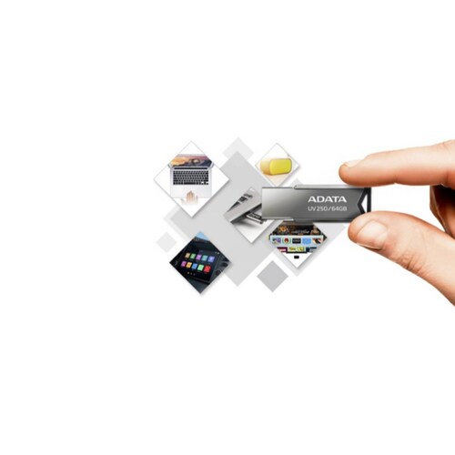 Memoria Usb Adata Uv250 Auv250-16g-rbk 16gb 2.0 Plateado