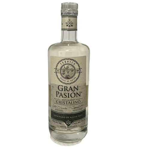 Tequila Gran Pasión Reposado Cristalino 750 Ml