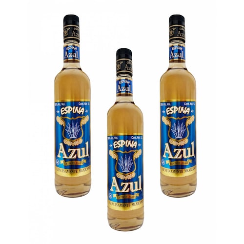 Tripack Licor de Agave Espina Azul Clásico Joven 1000 Ml