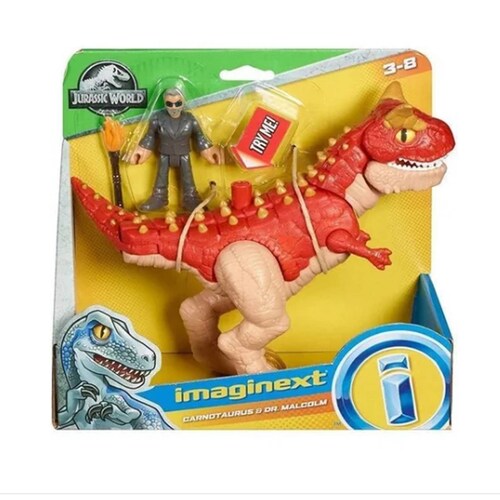 Jurassic World Imaginext Carnotaurus Dinosaurio Ian Malcolm