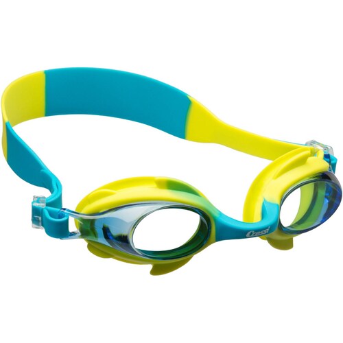 Goggle Infantil CRESSI Seahorse Para Natación Verde/Azul Cielo.