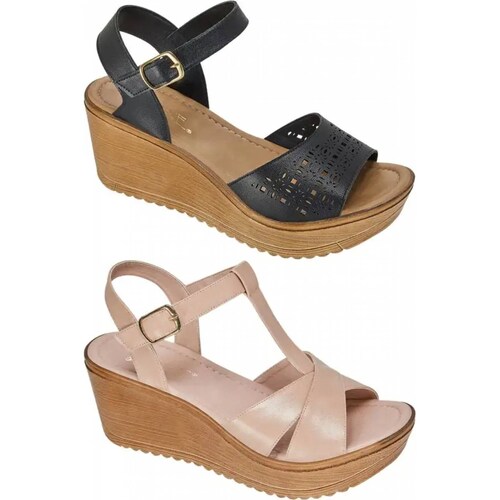 Kit 2 pares sandalia casual dama multicolor Vi Line modelo 2026