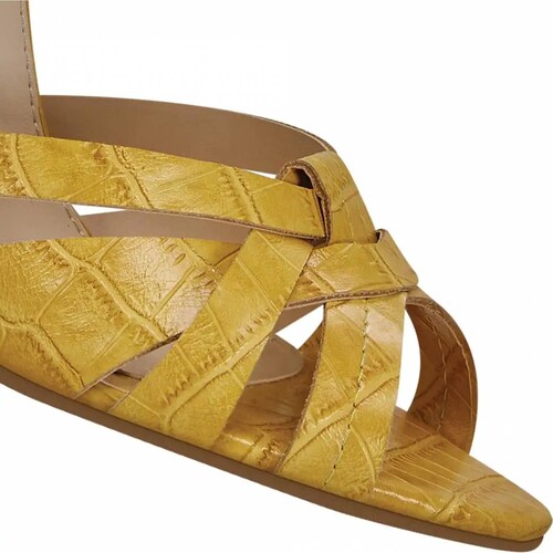 Sandalia vestir dama amarillo Yaeli Fashion modelo 2044