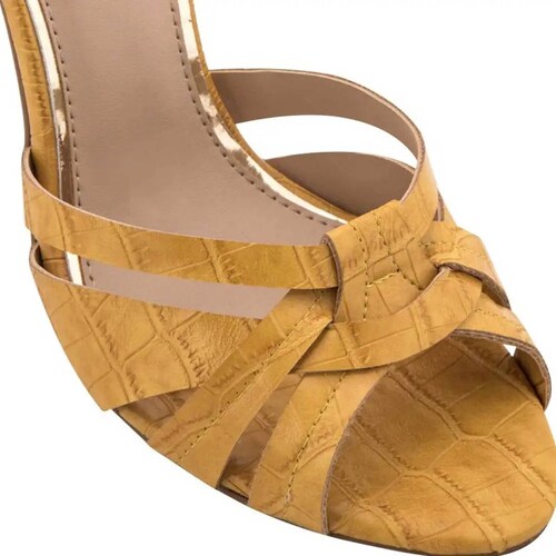 Sandalia vestir dama amarillo Yaeli Fashion modelo 2044