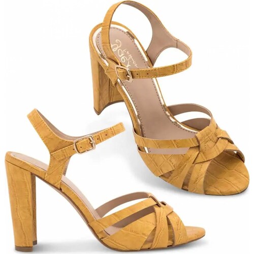 Sandalia vestir dama amarillo Yaeli Fashion modelo 2044