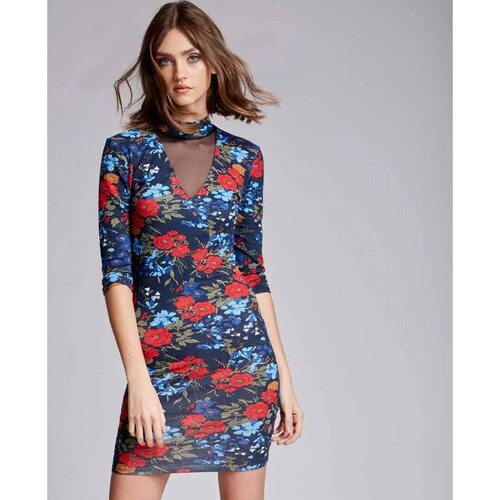 Vestido casual dama azul marino Kafe modelo 6002